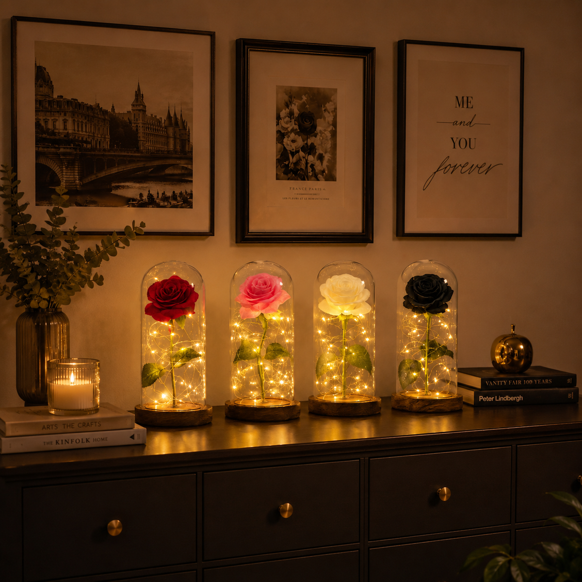 Beautiful Rose Full Bloom Light