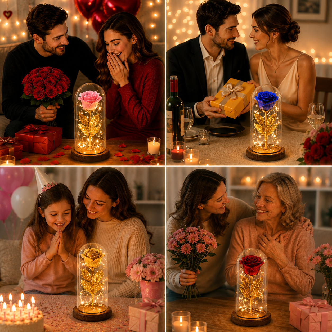 Twinkle Rose 24K Gold Foil Perfect Gift