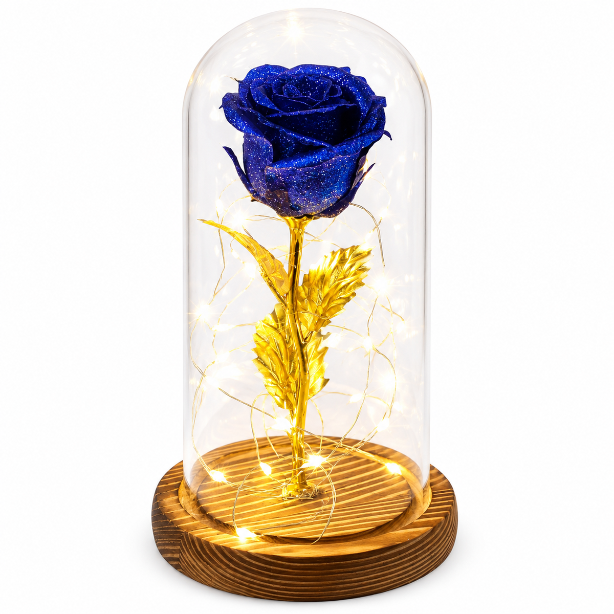 24K Gold Foil Glitter Rose
