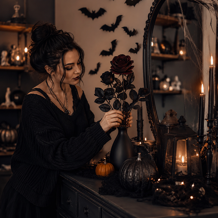 Decoration Mystery Flower Gothic Rose