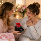 I Love You Forever Necklace With Rose Gift Box