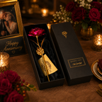 24K Gold Foil Rose Flower Iridescent Gift