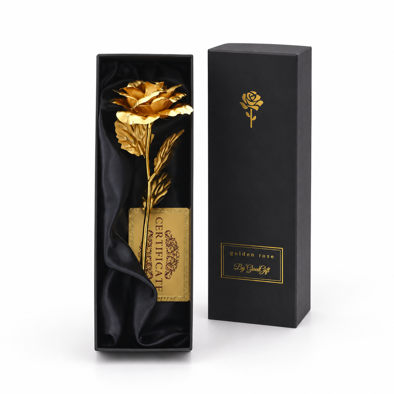 24K Gold Foil Rose Flower Iridescent Gift