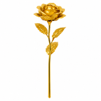 24K Gold Foil Rose Flower Iridescent Gift