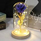 Enchanted Rose - Gilter Petal Gold Stem