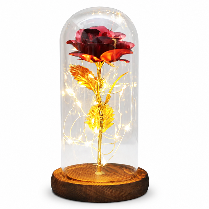 Enchanted Rose - Layer Petal Gold Stem